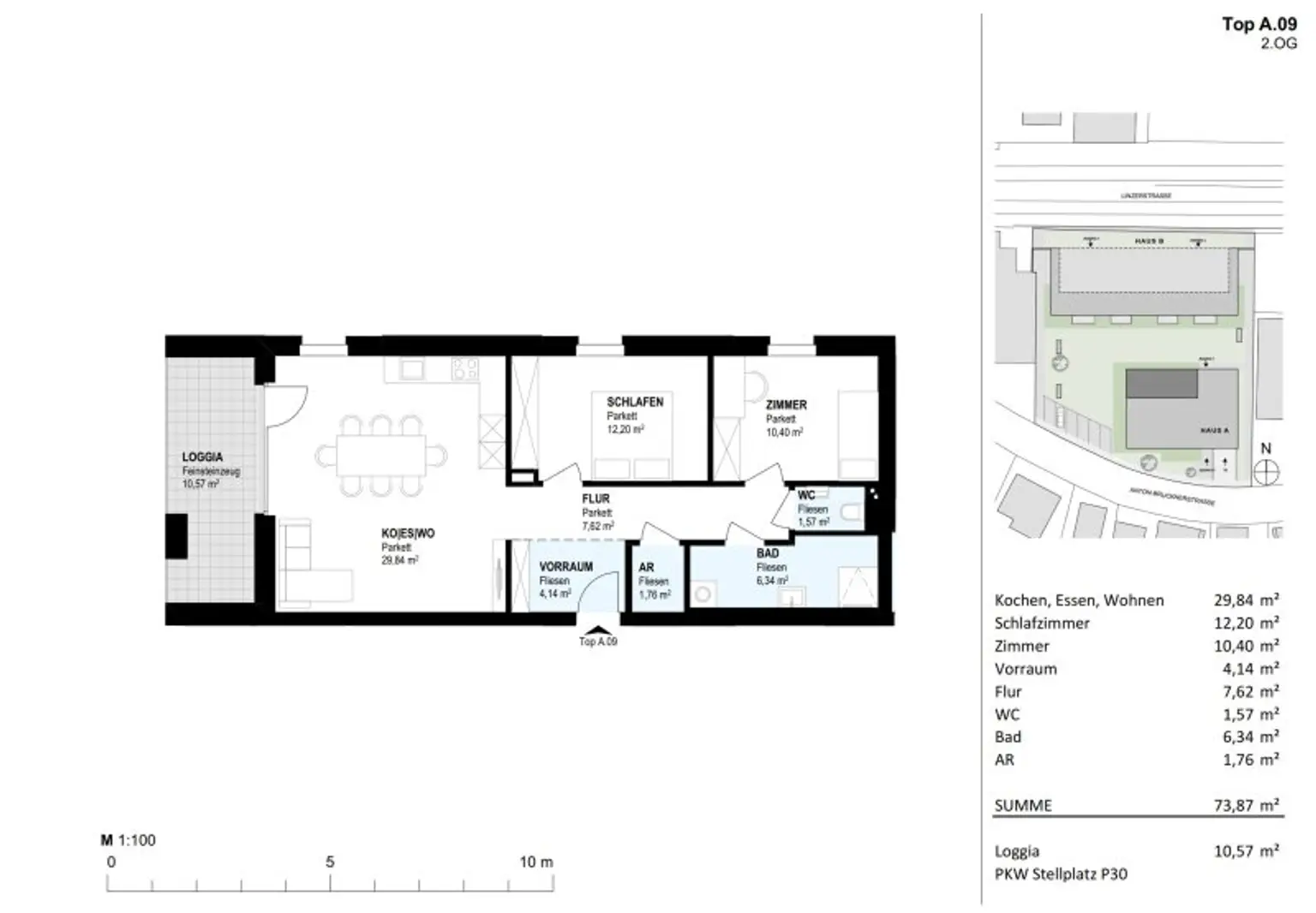 Hochwertige Terrassenwohnung Top A.09 - Neubauprojekt SCHÖN | DORF | BLICK