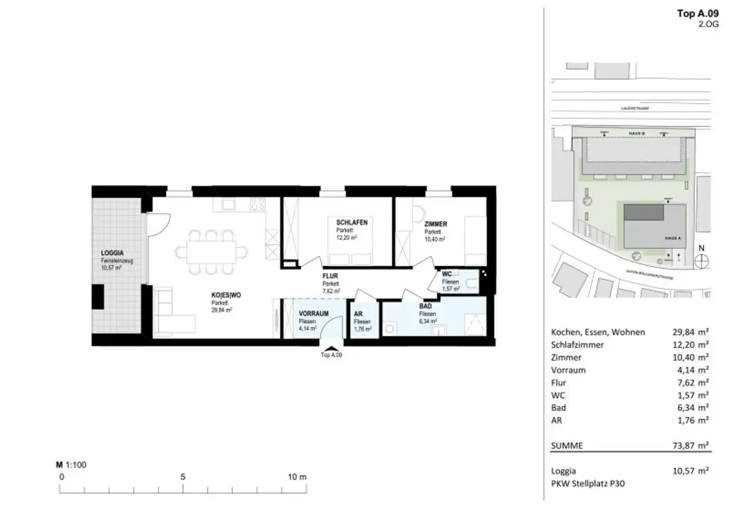 Hochwertige Terrassenwohnung Top A.09 - Neubauprojekt SCHÖN | DORF | BLICK