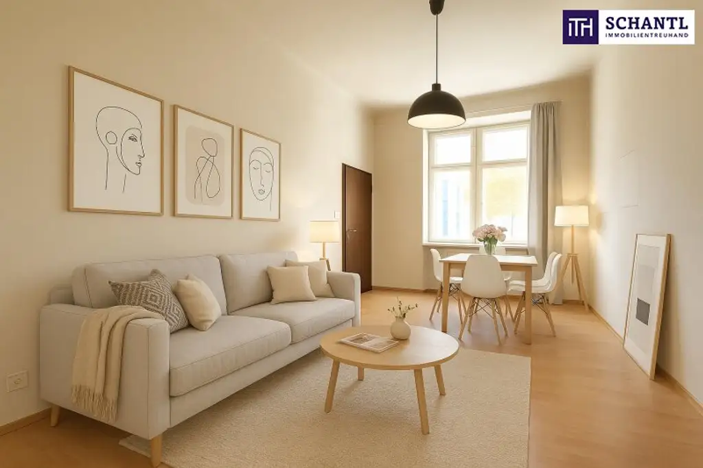 Balkon kommt! – Diese 2-Zimmer-Rarität hat alles: Charme, Licht & Potenzial!