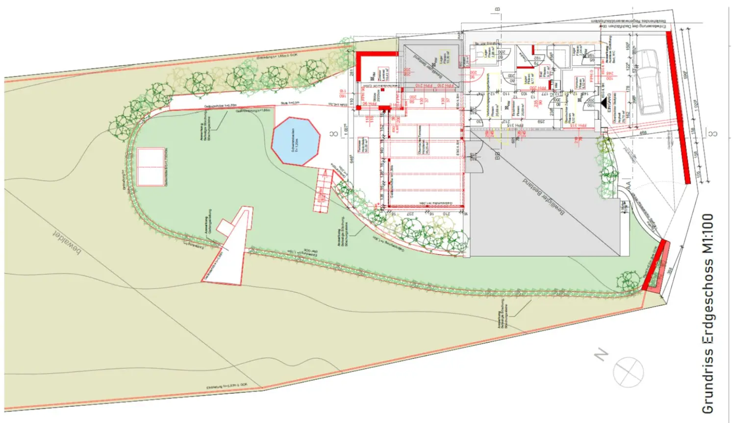Wohnhaus mit wunderschönem Garten und Pool in erhöhter Lage!