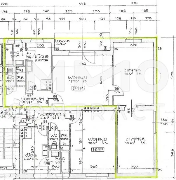 Lichtdurchflutete, renovierungsbedürftige 3-Zimmer-Wohnung mit großer Süd-Loggia