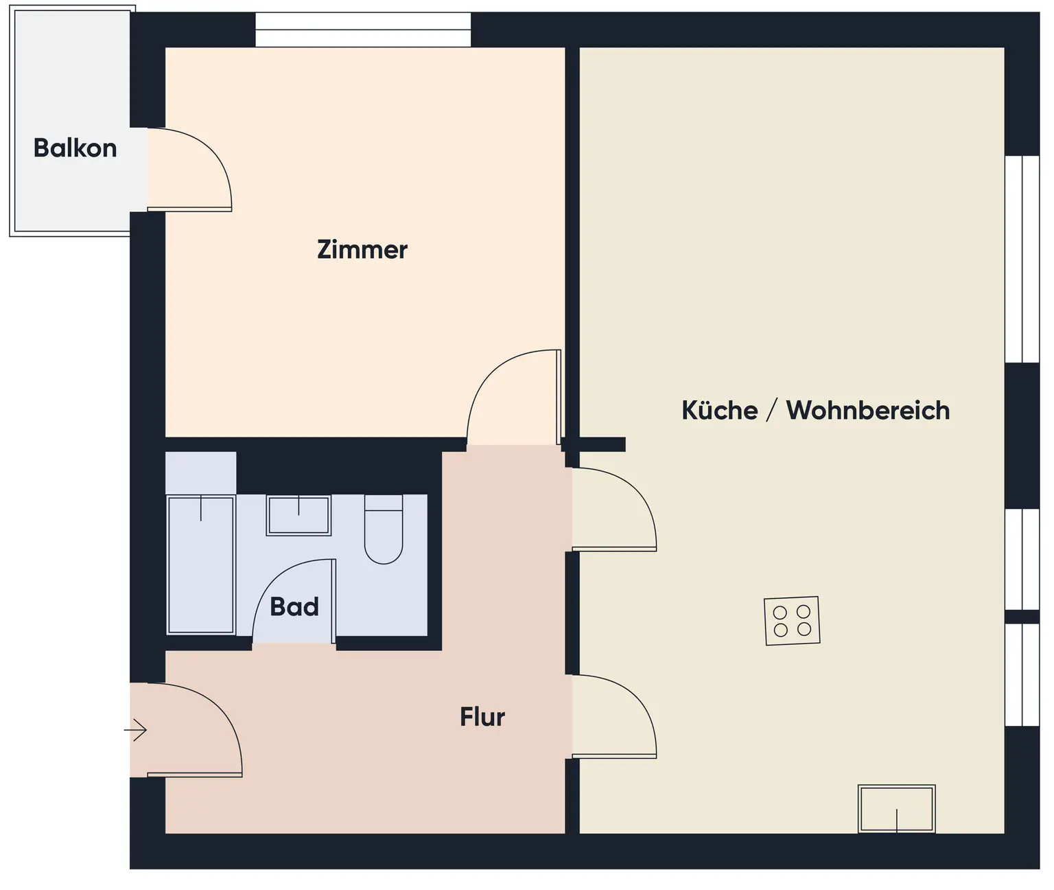 Zweitwohnsitz möglich: Neu renovierte 2 Zimmerwohnung mit Blick zum Bodensee