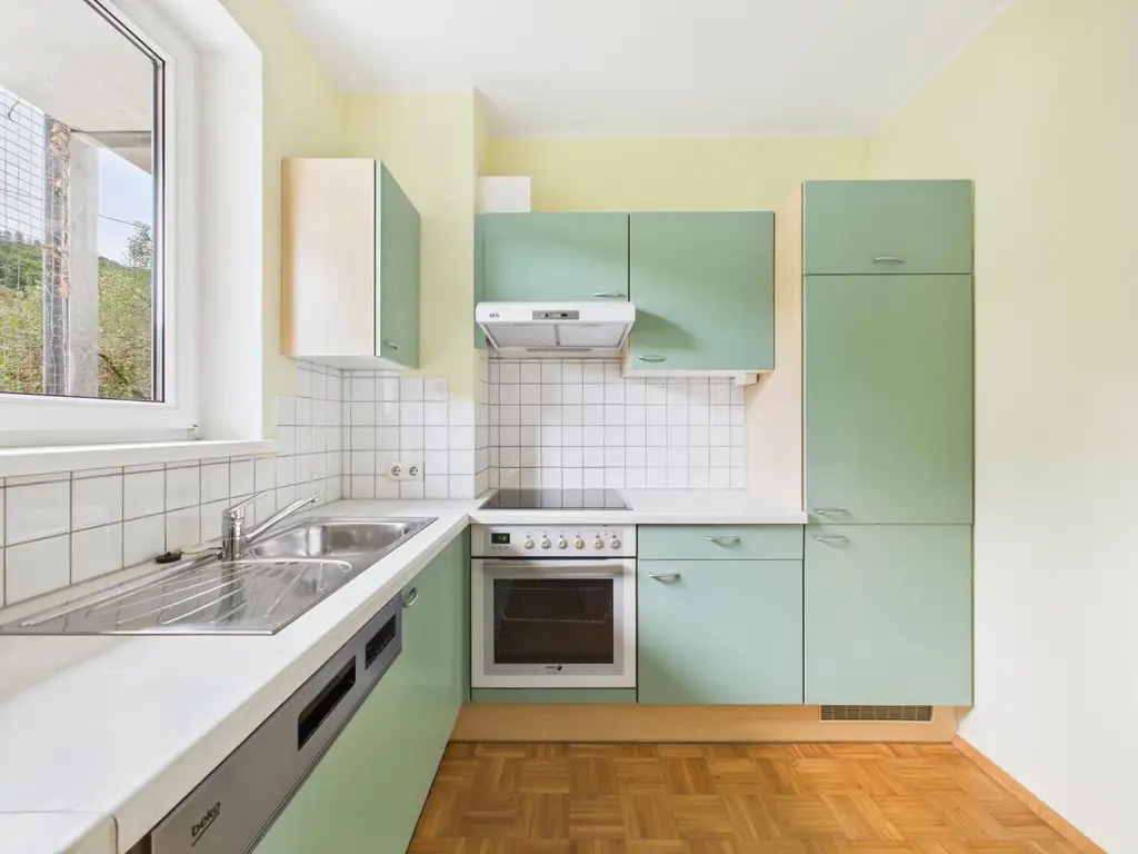 LINZ / URFAHR (PLESCHING): Perfekt aufgeteilte WOHNUNG mit ca. 44,4 m² Wohnfläche + Eigengarten ca. 28,7 m²