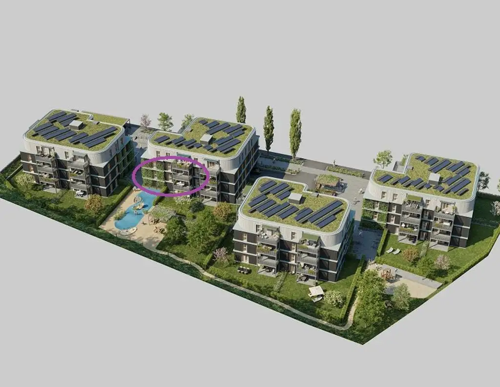 GRÜNE STADTVILLEN - 4 Zimmer mit Balkon - Sichtholz in der Wohnung! | Provisionsfrei!