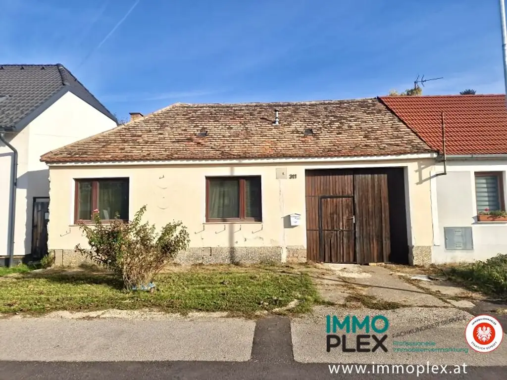Einfamilienhaus in Ruhelage mit Schuppen und 4 Zimmer auf großem Grundstück, sanierungsbedürftig, zu kaufen!