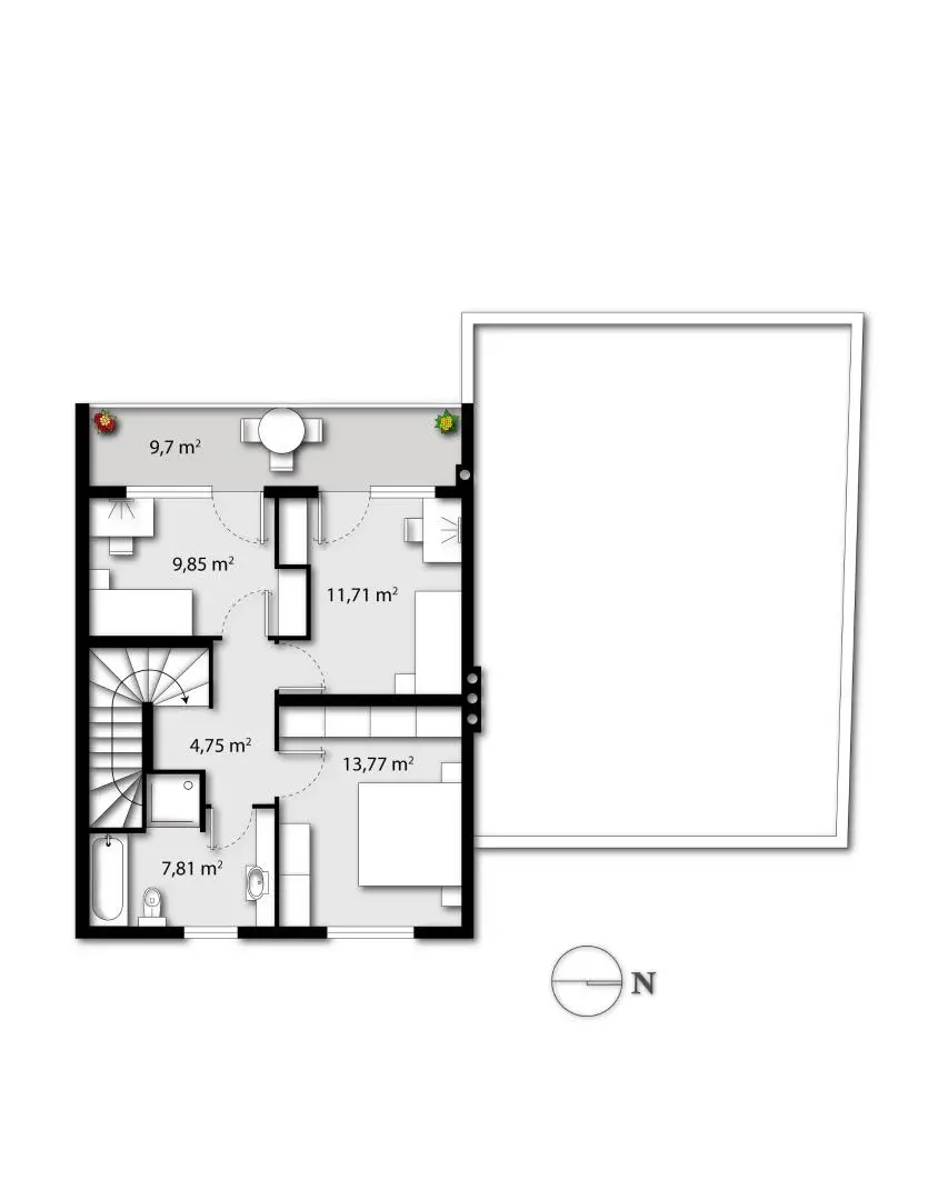 Attraktive Doppelhaushälfte mit sonnigem Wintergarten in ruhiger Lage