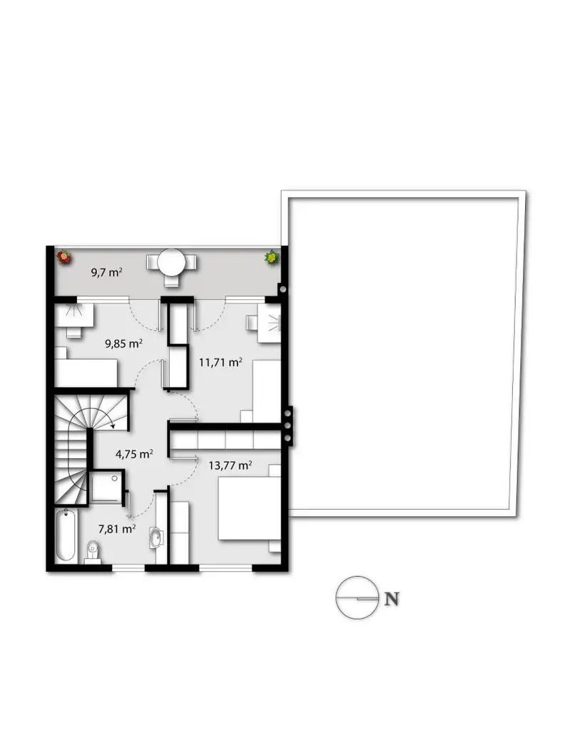 Attraktive Doppelhaushälfte mit sonnigem Wintergarten in ruhiger Lage