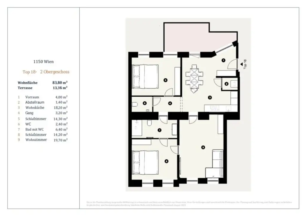 Heller 4-Zimmer Erstbezug mit Balkon, Nähe Meiselmarkt