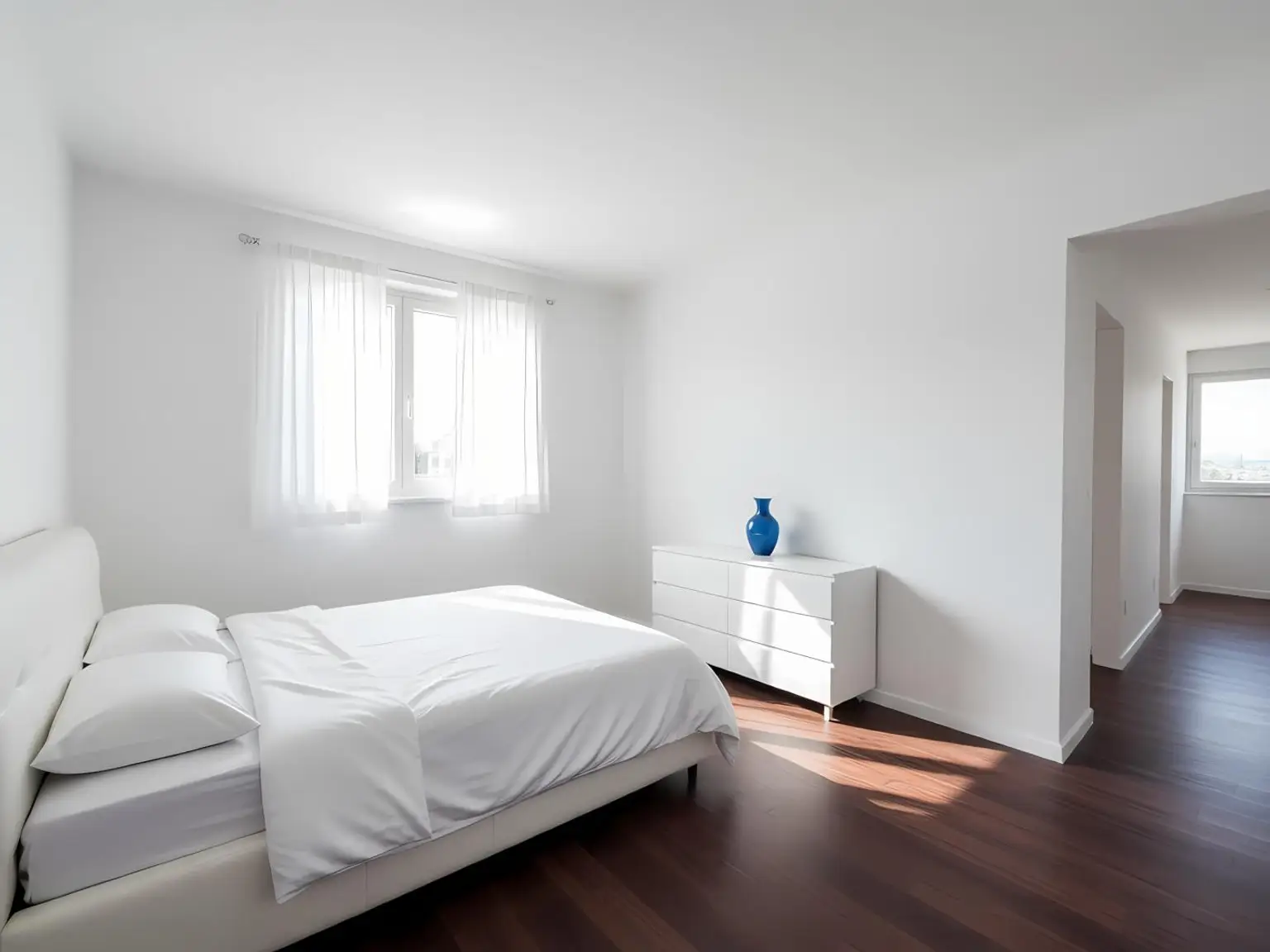 KI INTERPRETATION Schlafzimmer mit Ankleide