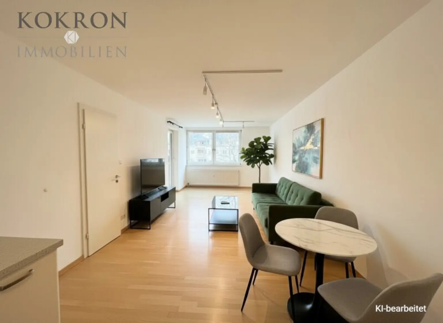 Wohnzimmer virtuell möbliert