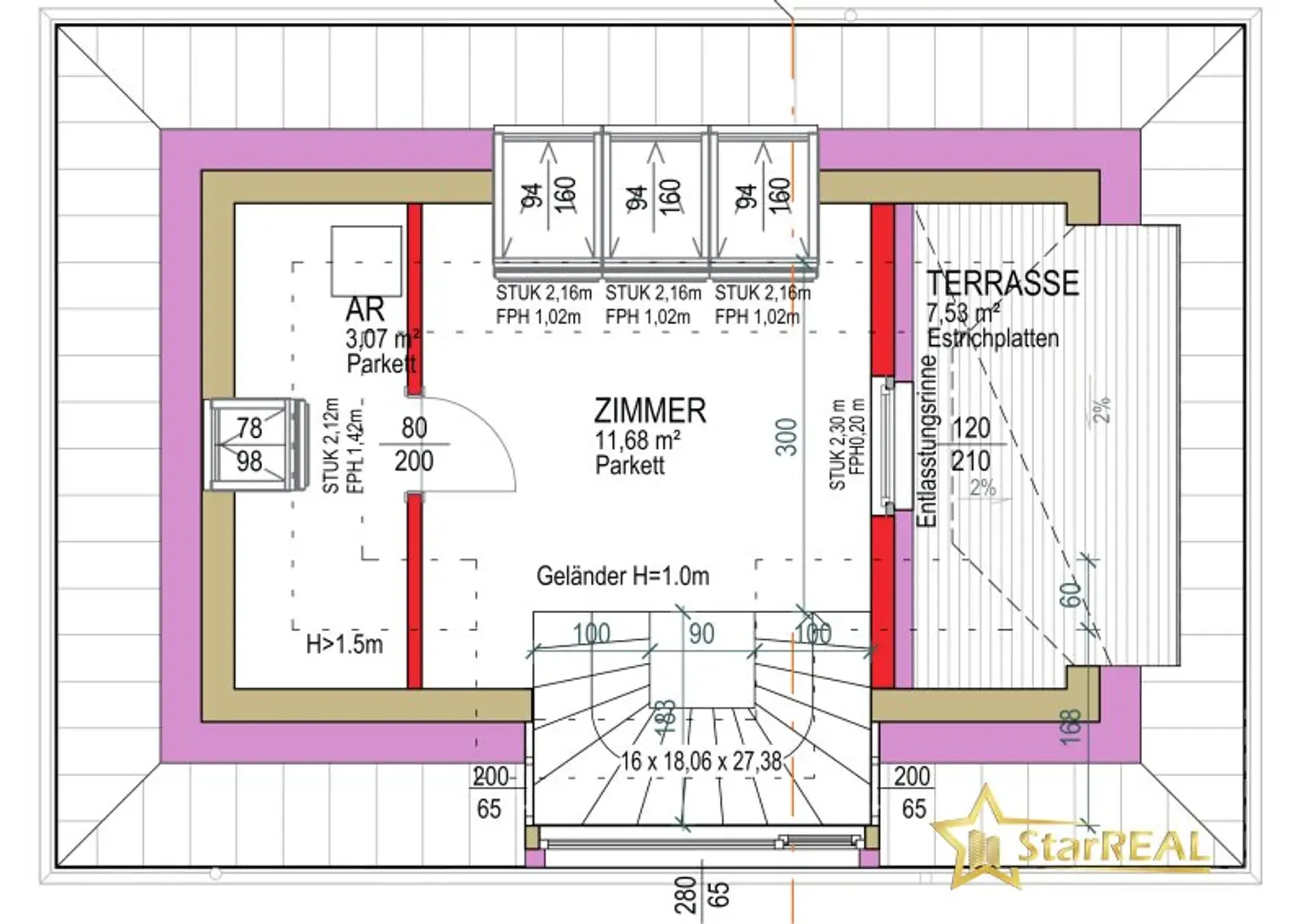 Dachgeschoss Einzelhaus