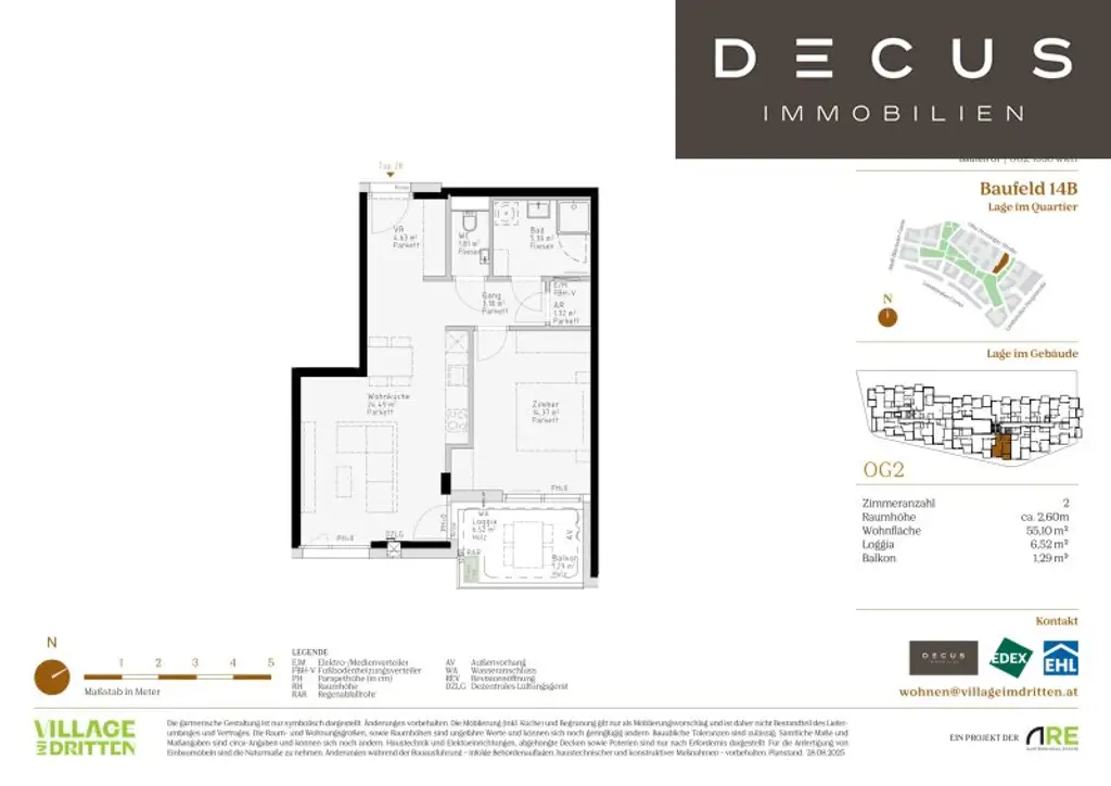 | ZWEI ZIMMER | 1030 | UNIKAT FÜR FREIGEISTER | ANLEGER | BF 14B | VILLAGE IM DRITTEN | FERTIGSTELLUNG 2027