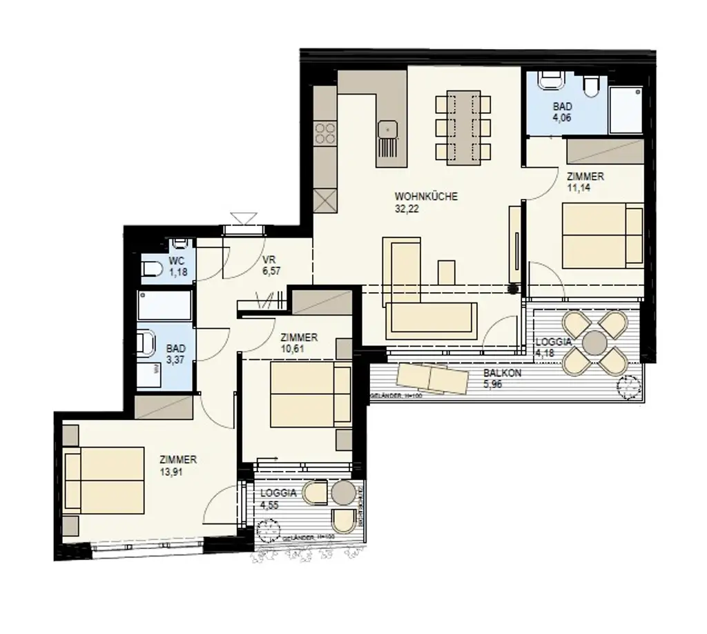 FAMILIENHIT: 4-ZIMMER MIT TRAUMHAFTEN FREIFLÄCHEN IN DÖBLING