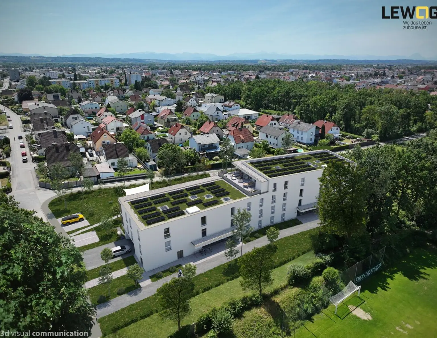 Doppl. Waldstraße - B05 4-Zimmerwohnung mit großem Balkon und Tiefgarage