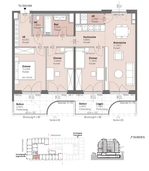 PROVISIONSFREI - Modernes wohnen am Donauufer mit Donaublick!