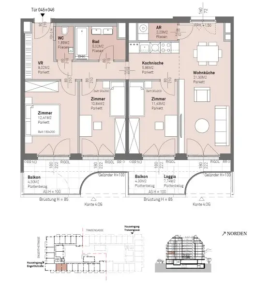 PROVISIONSFREI - Modernes wohnen am Donauufer mit Donaublick!