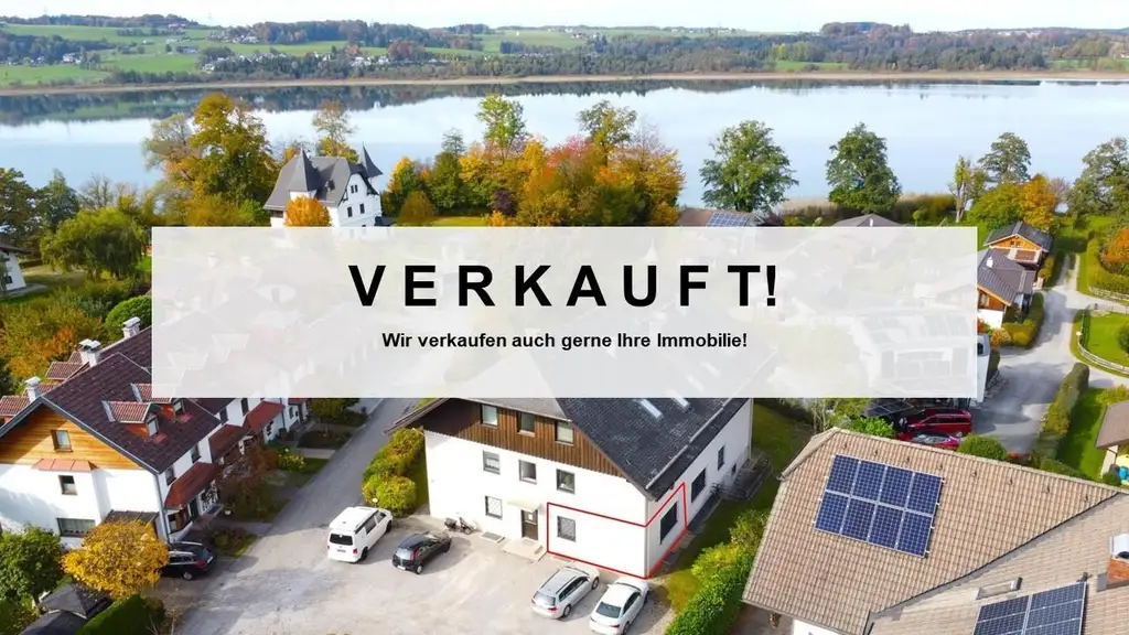 VERKAUFT - Garconniere in Mattsee - Gemeinschaftsgarten mit Seeblick