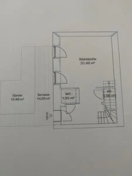 Schöne 3 Zimmermaisonettwohnung mit Garten in guter Lage