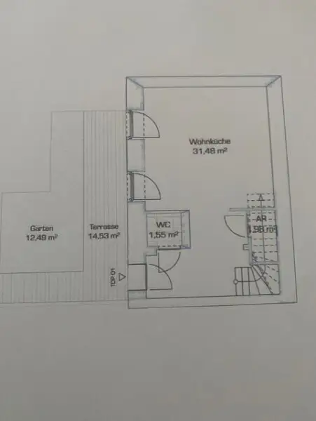 Schöne 3 Zimmermaisonettwohnung mit Garten in guter Lage