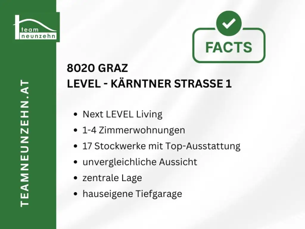 LEVEL GRAZ – Lebensgefühl auf höchstem Niveau