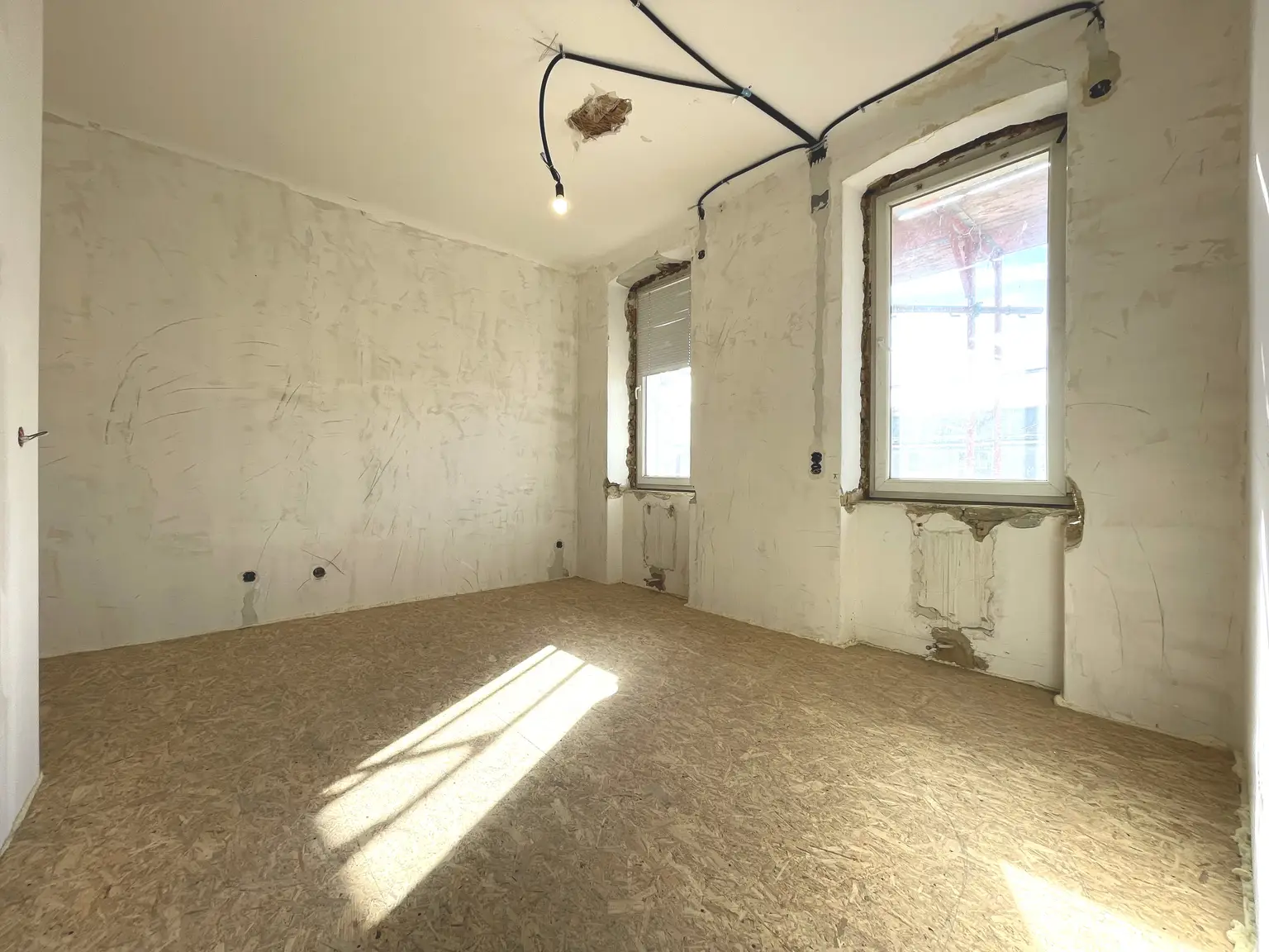 Wohn- bzw. Schlafzimmer aktuell (noch in Bau)