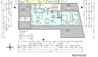 Grundriss Penthouse