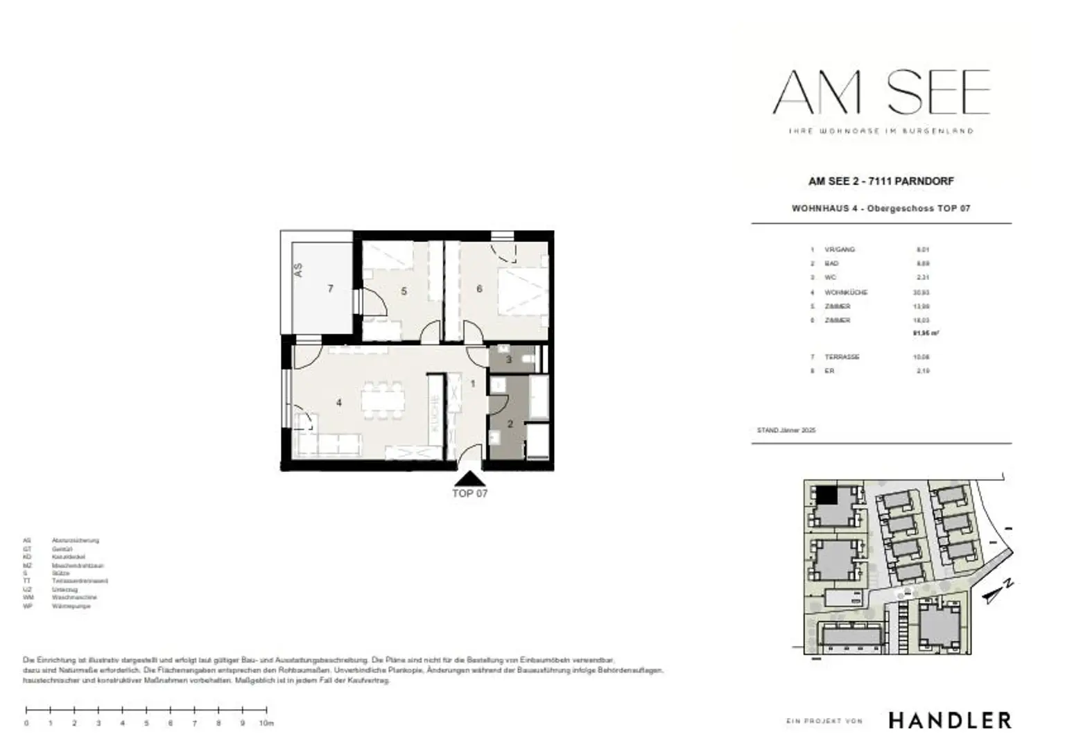 Sonniger Rückzugsort – moderne Obergeschosswohnung mit Freifläche