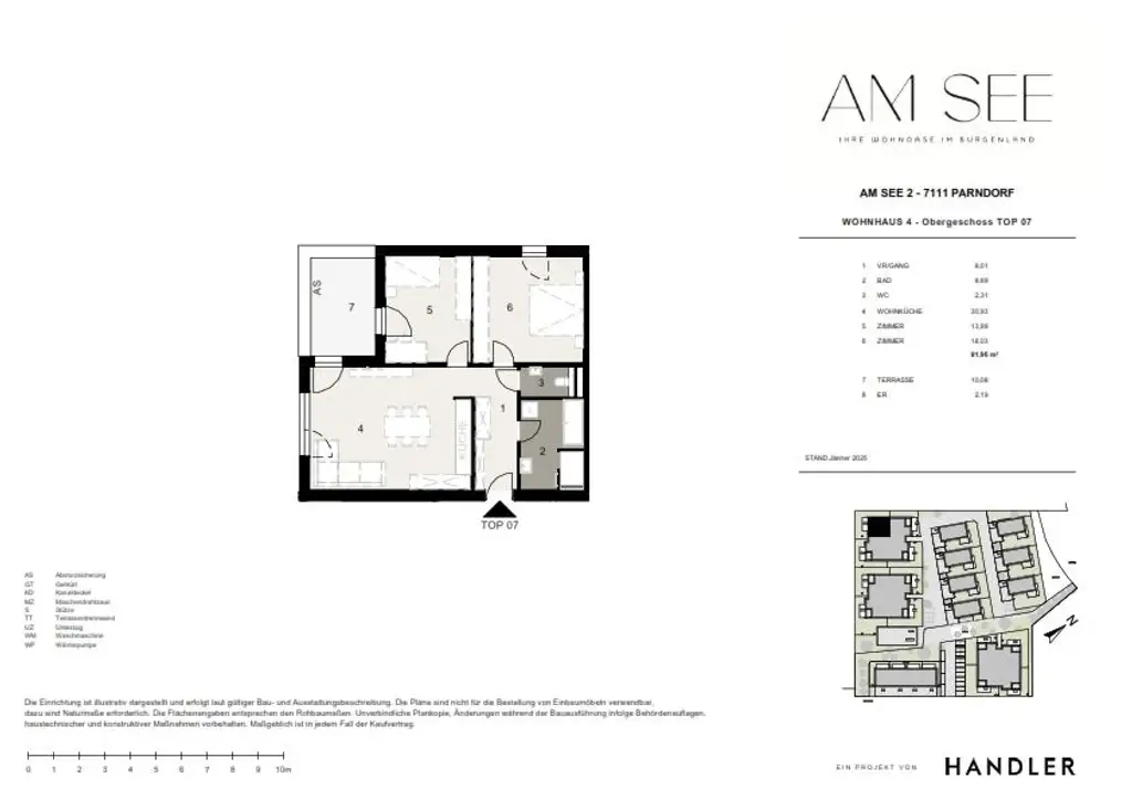 Sonniger Rückzugsort – moderne Obergeschosswohnung mit Freifläche