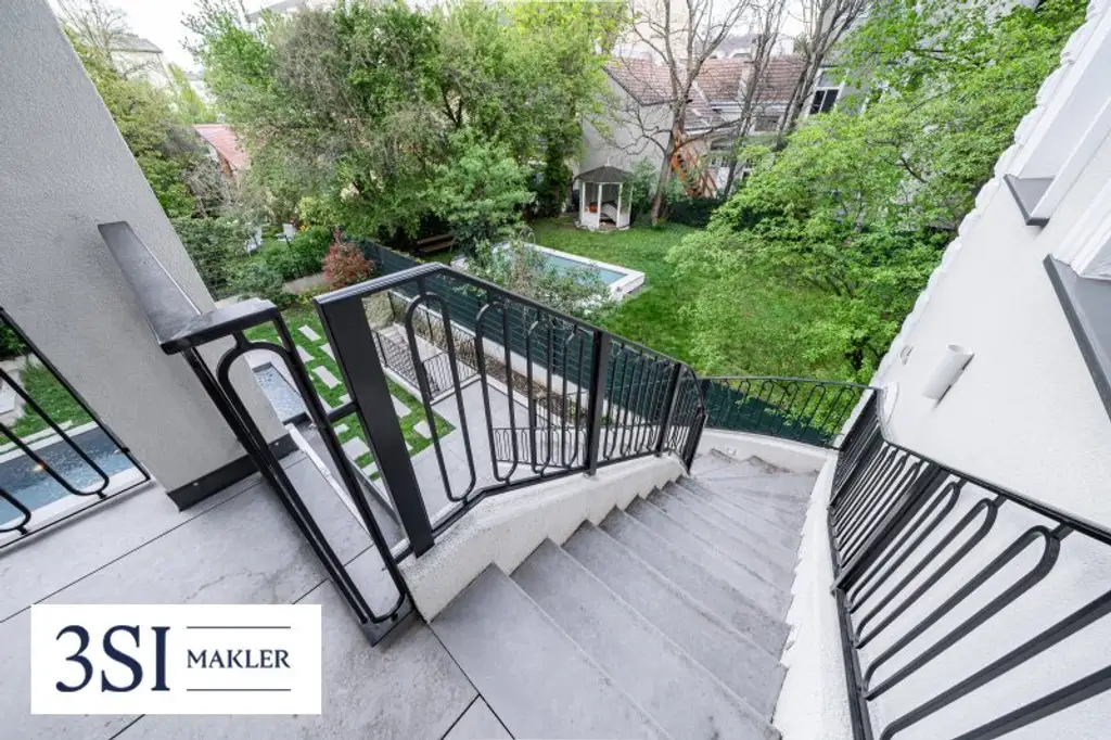 Luxus, Privatsphäre und modernste Eleganz vereint - Architektonisches Juwel in exklusiver Grünruhelage des 19. Bezirks