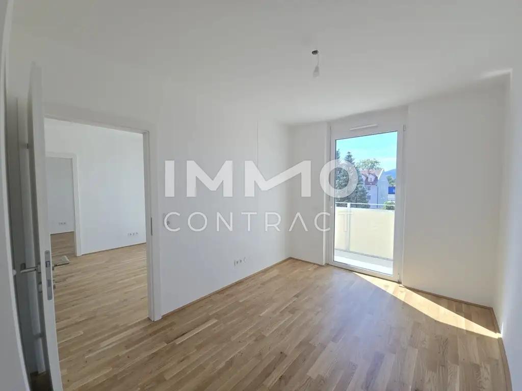 Erstbezug ab 01.10.2025: geförderte 4 Zimmer Wohnung mit Balkon in ruhiger und zentraler Lage - Puchstraße 34 - Top 08