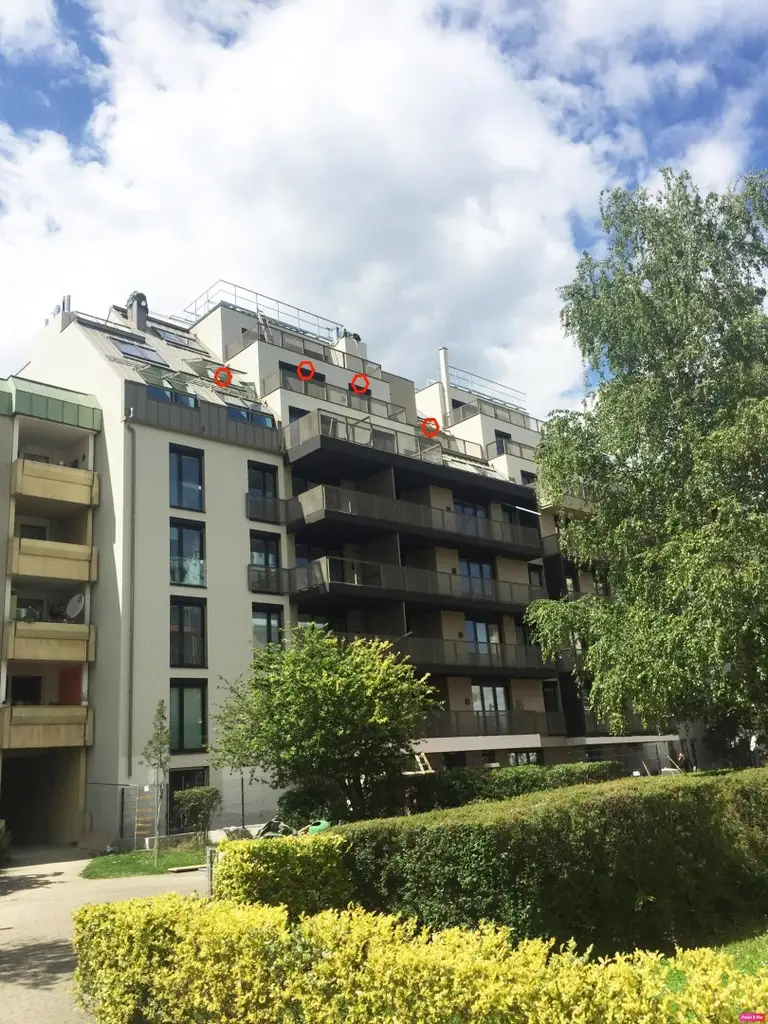 "Mietwohnung mit Urlaubsfeeling: 2 Terrassen bei Donauzentrum"