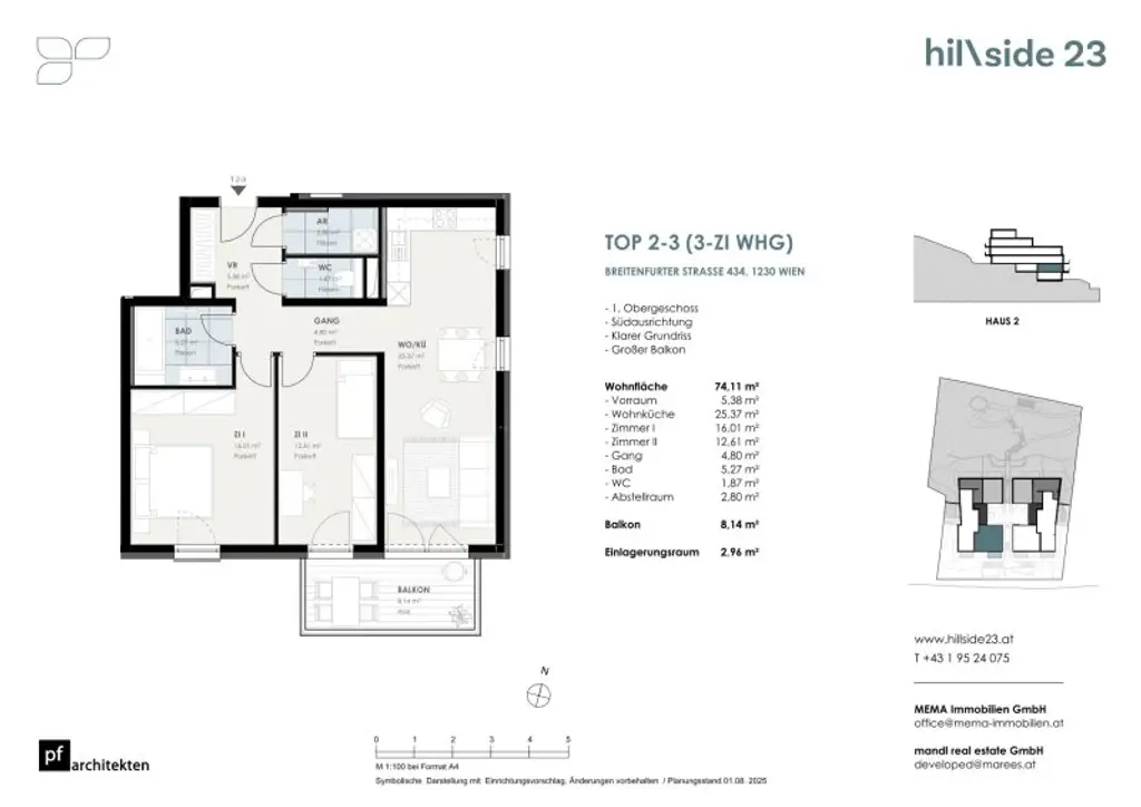 Stillvolle 3-Zimmer-Balkonwohnung zu verkaufen!