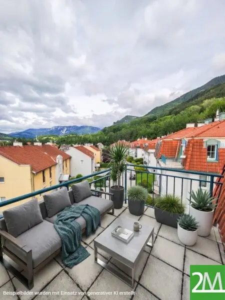 Balkon südwestseitig (KI bearbeitet)