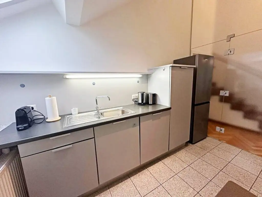 STAATSOPER-BLICK, klimatisiertes 110 m2 Dachgeschoss mit 20 m2 Terrasse, 3 Zimmer, Extraküche, 2 Bäder, Möblierung möglich