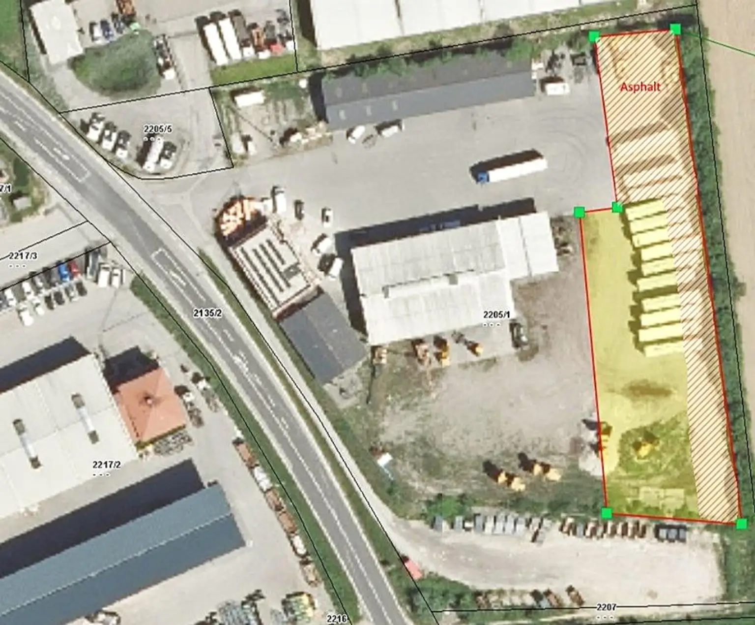 Mögliche Lagerflächen-Nutzung