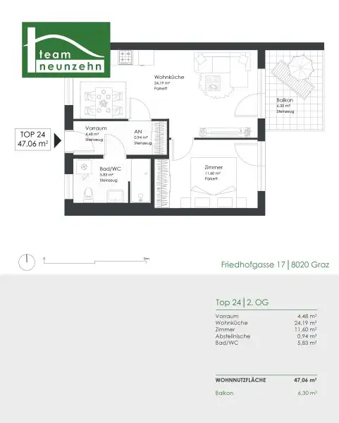 Entdecken Sie exklusive Mietwohnungen im Herz von Graz: Ihr neues Zuhause in der Friedhofgasse - JETZT ANFRAGEN