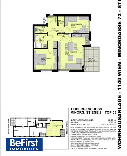 Erstbezug: 3 Zimmer Terrassenwohnung in ruhiger Lage