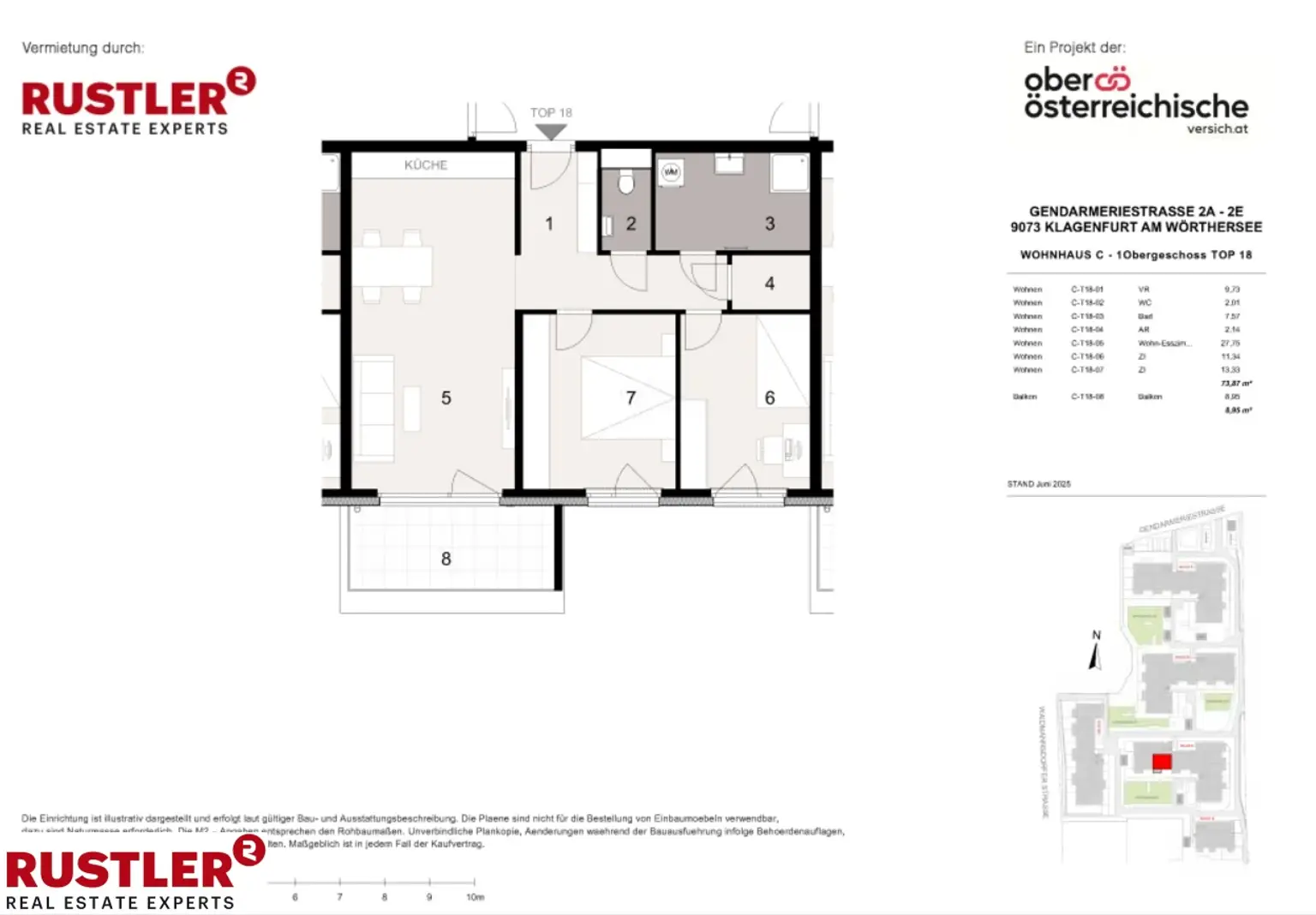 TRIVARA - Wohnen, wie man leben will - 3 Zimmerwohnung - 1. OG C-18
