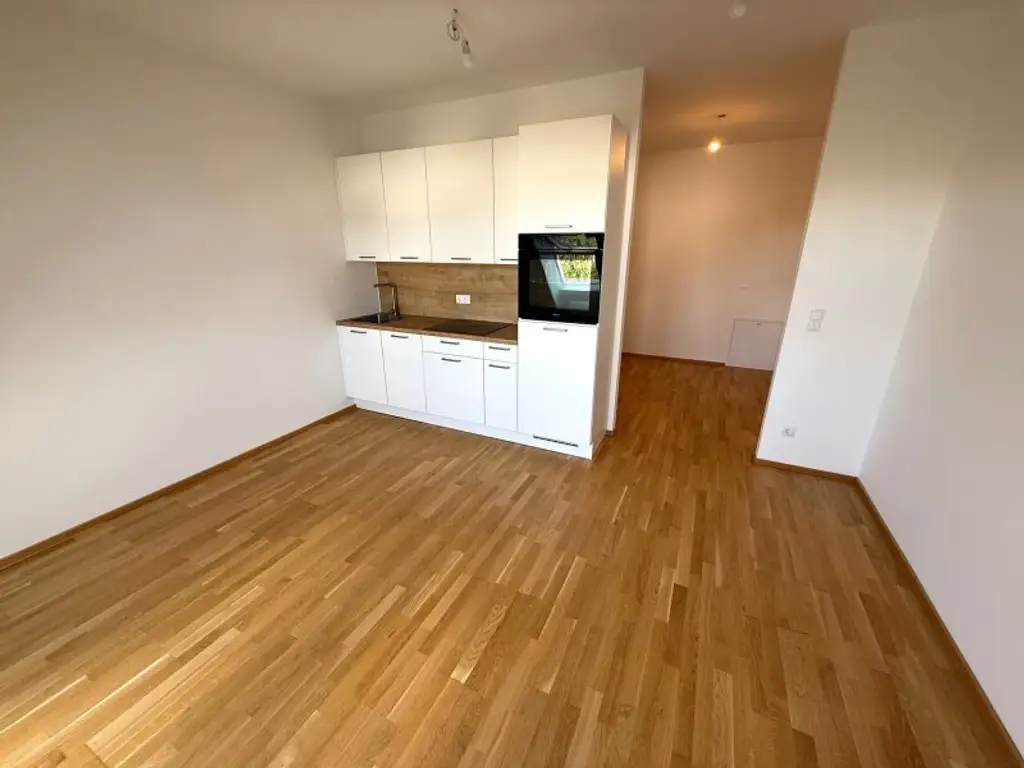 Neubau-Erstbezug - 1 Zimmer mit Außenfläche und sehr großer Gemeinschaftsterrase ca. 60 m² - unweit der U2 Station Stadlau