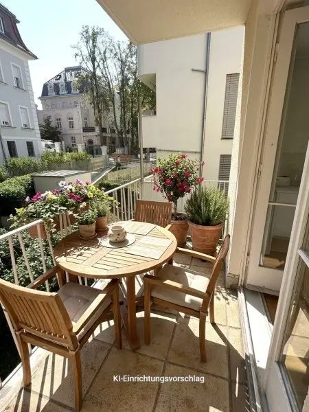 Sonnenbalkon KI-Ausstattung