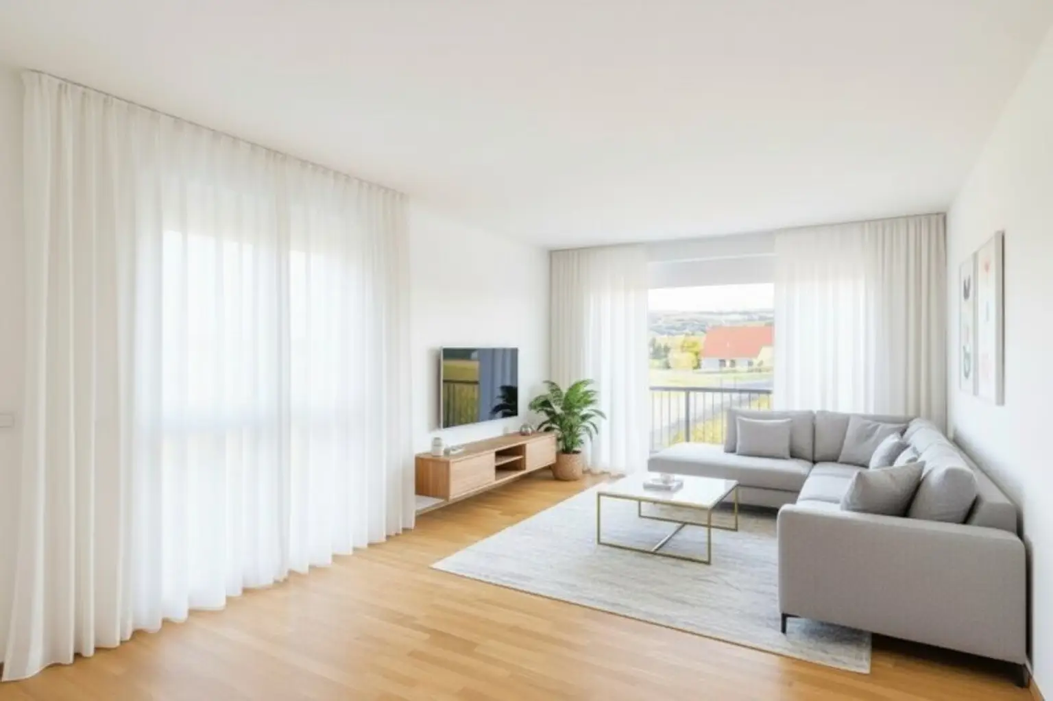 Traumhafte Eckwohnung in Traismauer, NÖ - 3 Zimmer und Balkon mit Grünblick!