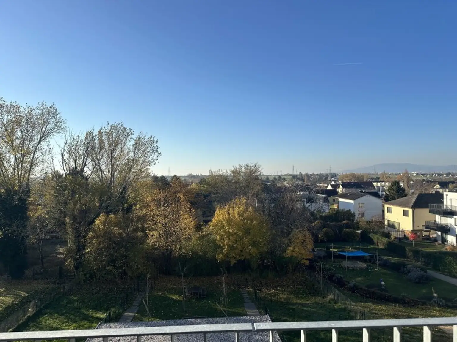 Blick vom Balkon