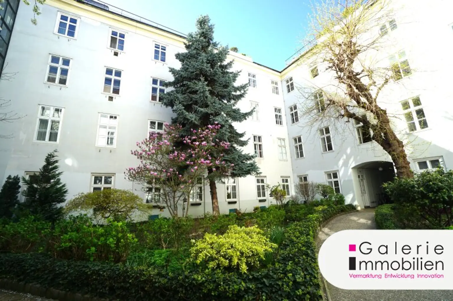 Begrünter Innenhof