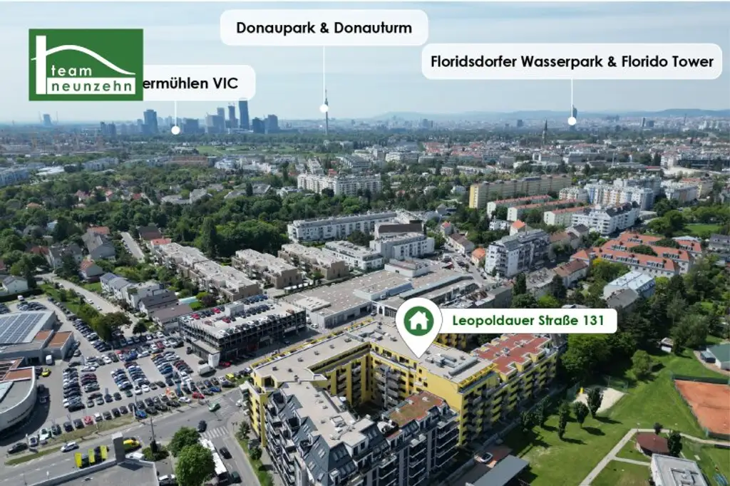 LEO 131 - Hochwertig ausgestattete Wohnung mit Balkon in Hofruhelage - Anbindung zum Bahnhof Floridsdorf und Grünflächen in der Nähe