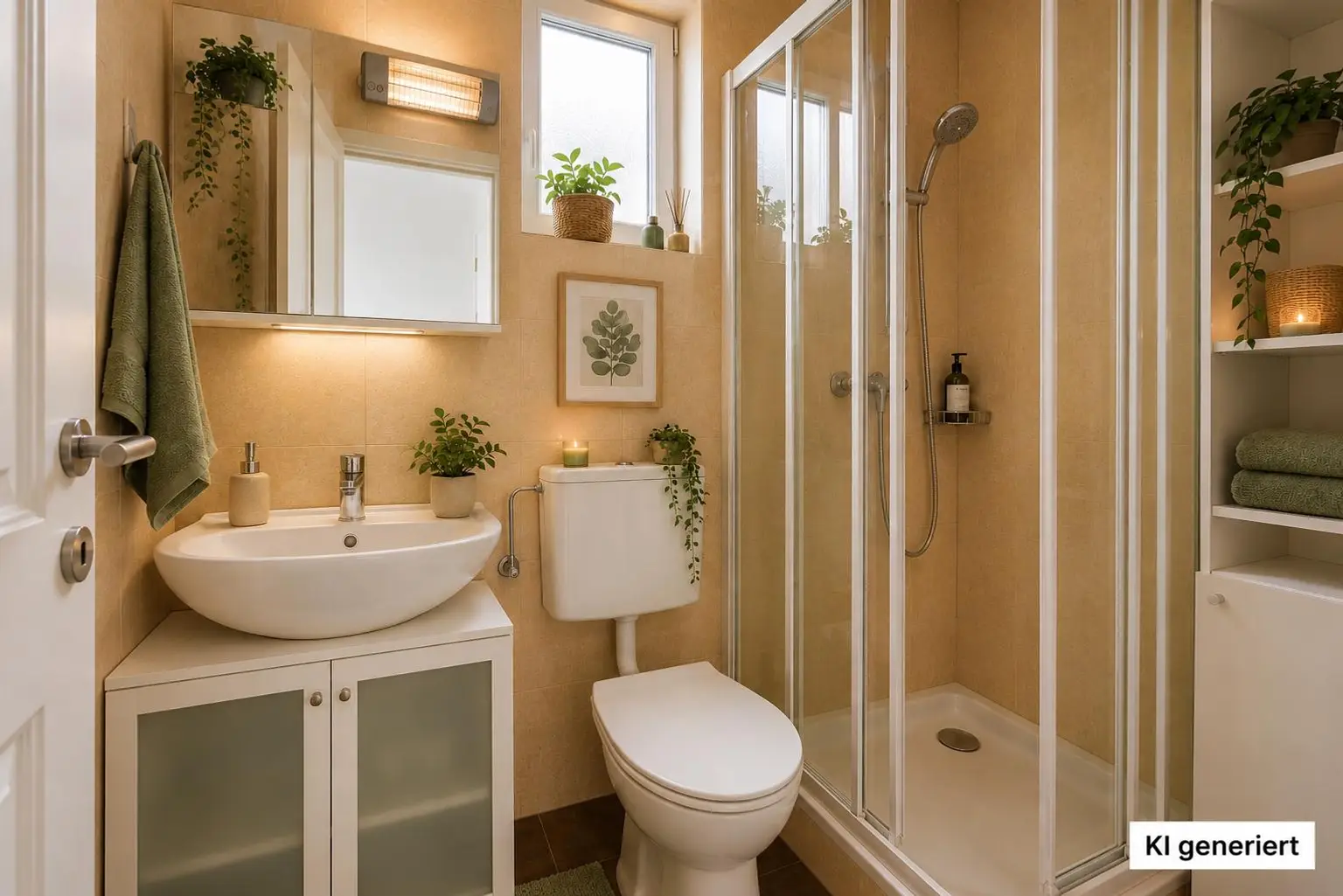 Badezimmer, Dekoration KI generiert