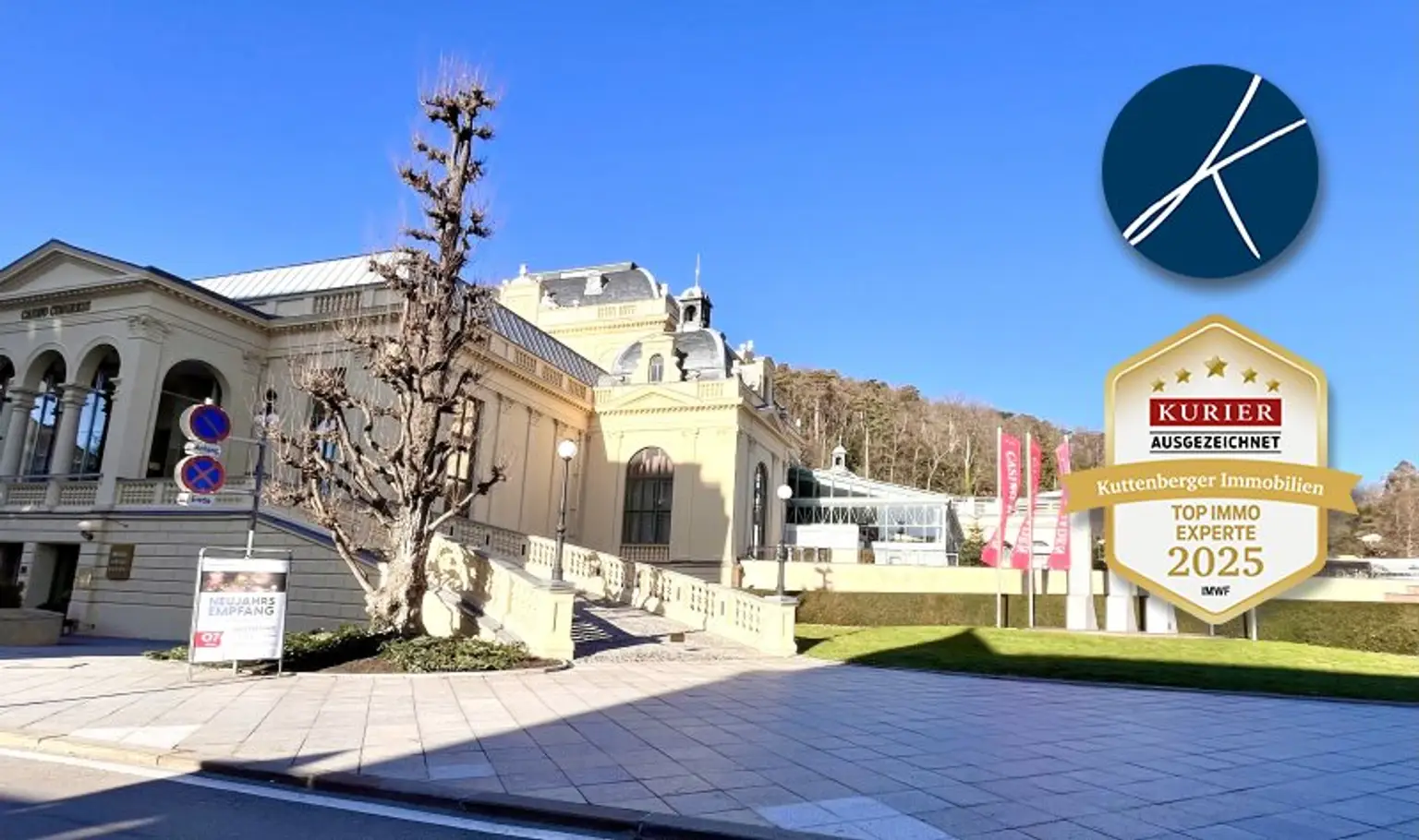 Nahe Casino Baden! vermietete (bis 31.10.26) Dachgeschoßwohnung in Top-Lage: 1 Zimmer, Loggia & Grünblick zum Kurpark Baden, Niederösterreich für nur 149.999,00 €!