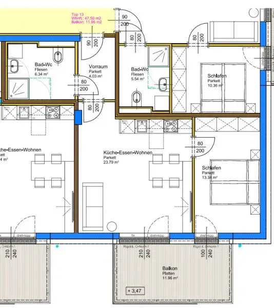 ERSTBEZUG - NEUBAU - Wunderschöne Wohnungen mit eigenem Tiefgaragenplatz im Stadtteil Neustadt