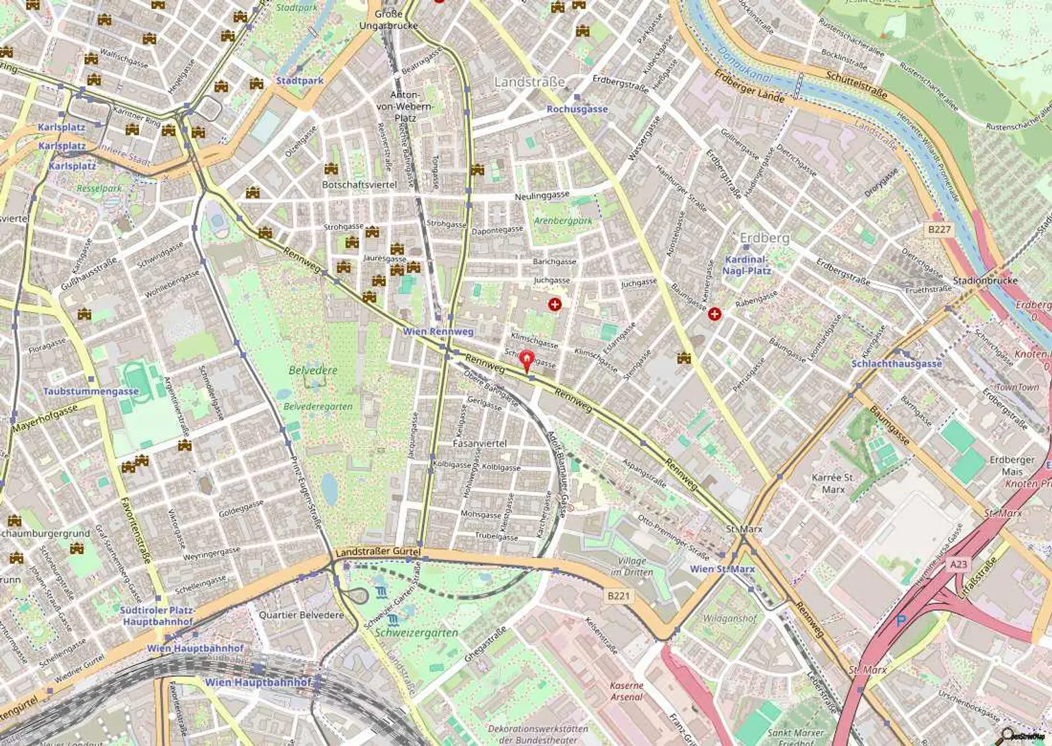 Moderne, toll gestaltete Einraumwohnung am Rennweg!