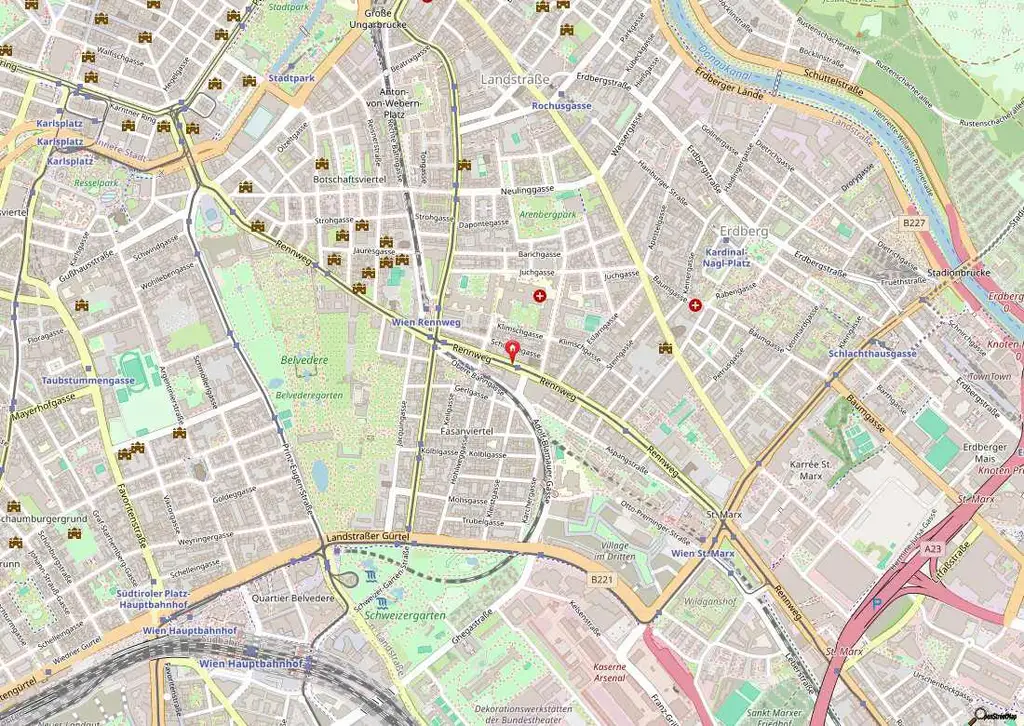 Moderne, toll gestaltete Einraumwohnung am Rennweg!