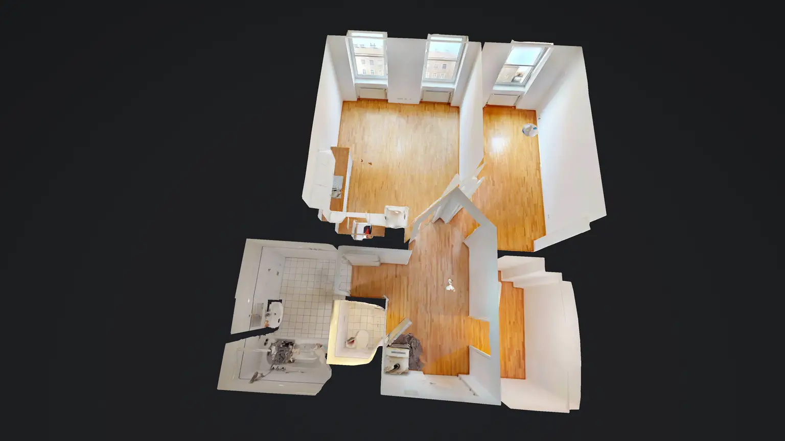 Gemütliche 2-Zimmer-Wohnung (zentral begehbar)
